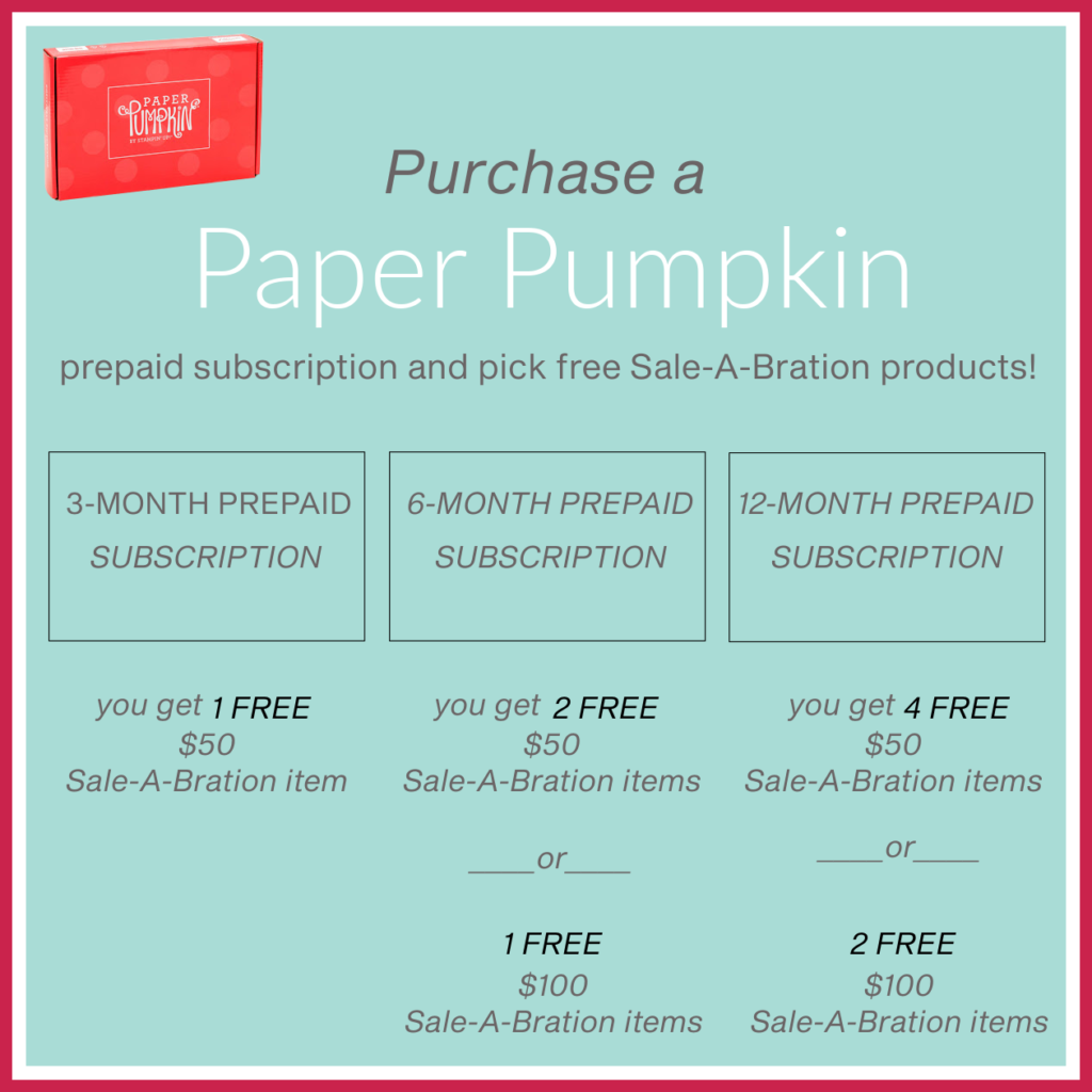 Paper Pumpkin and Sale-A-Bration Rewards