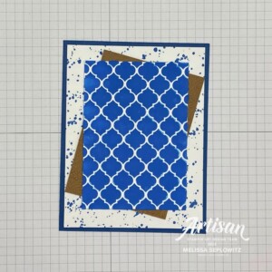 An Embossed Birthday Card with Inked & Tiled
