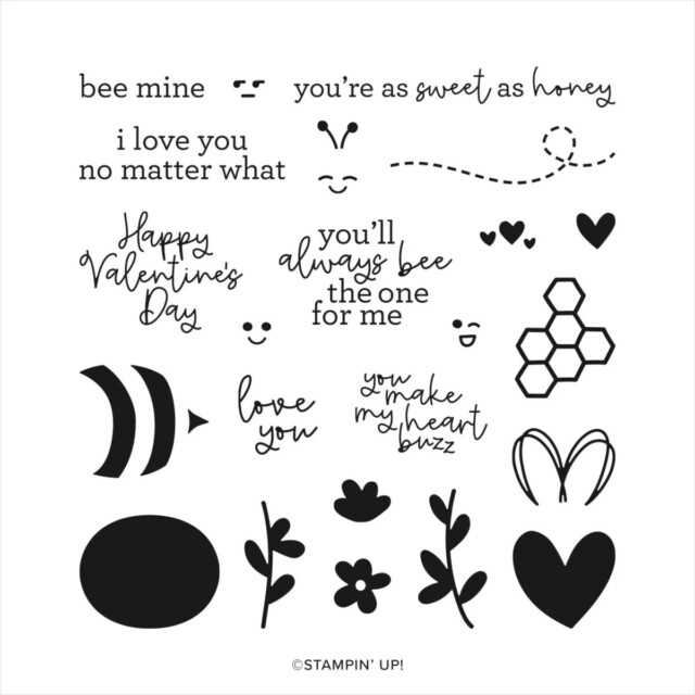 Bee My Valentine stamp set