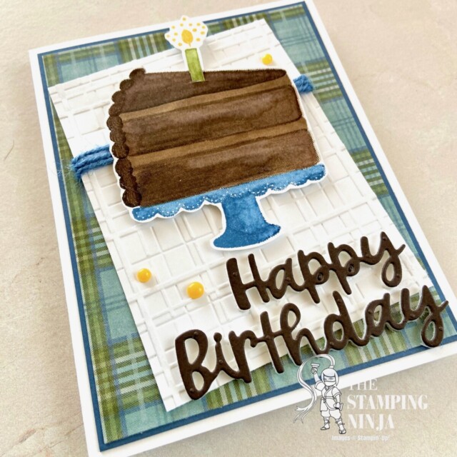 A Masculine Birthday Card with Cake Fancy - main photo, angled